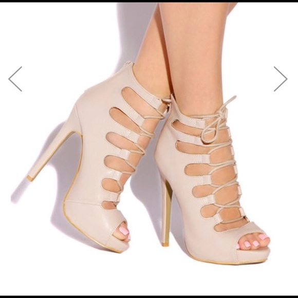 Lolashoetique “Vixen” nude heels size 10 - Picture 5 of 5